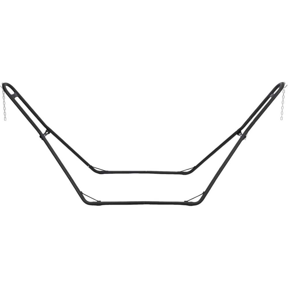 9.5 ft. to 14 ft. Stainless Steel Double Heavy-Duty Hammock Stand in Black, 550-Pound Capacity price history on PriceWatchPro