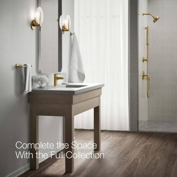 KOHLER Hint Single-Handle Bathroom Sink Faucet in Vibrant Brushed