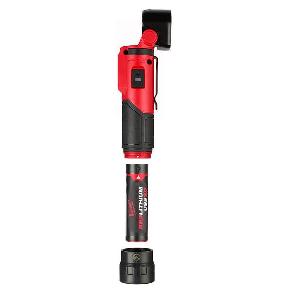 milwaukee usb rechargeable pivoting flashlight kit