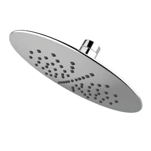 1-Spray 7 in. Single Wall Mount Fixed Rain Shower Head in Polished Chrome