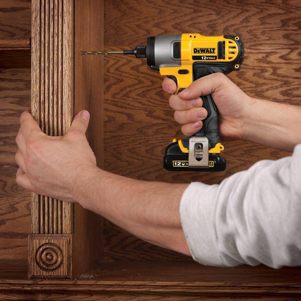 DEWALT 12V MAX Lithium-Ion Cordless Drill/Driver and Impact Combo Kit ...
