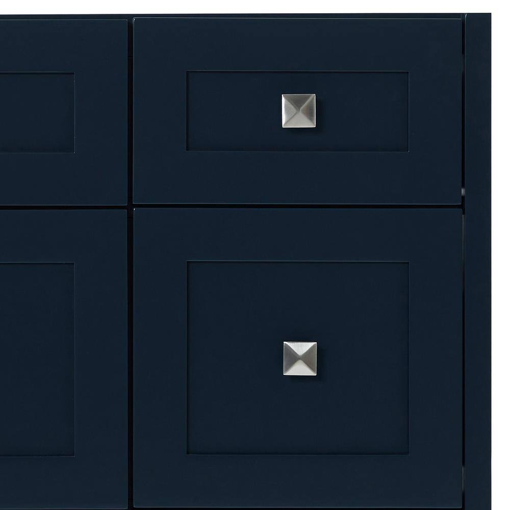 Midnight Blue 54" Single Sink Vanity with Carrara Quartz Top