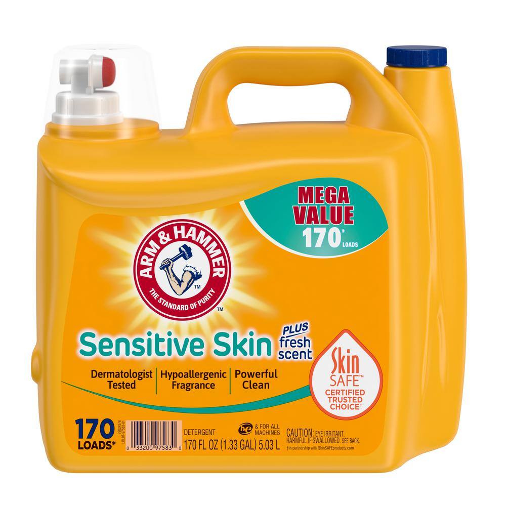 ARM & HAMMER 170 fl. oz. Sensitive Skin Plus Fresh Scent Liquid Laundry