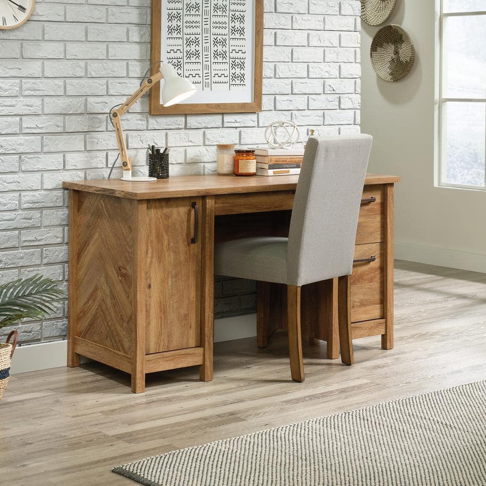 Sindoori Mango 53'' Home Office Desk with Filing Cabinet