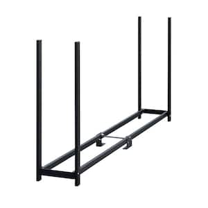 8 ft. W x 4 ft. H x 1 ft. D Ultra-Duty, High-Grade Steel Firewood Rack with Premium Wood Rack and Reinforced Spacers
