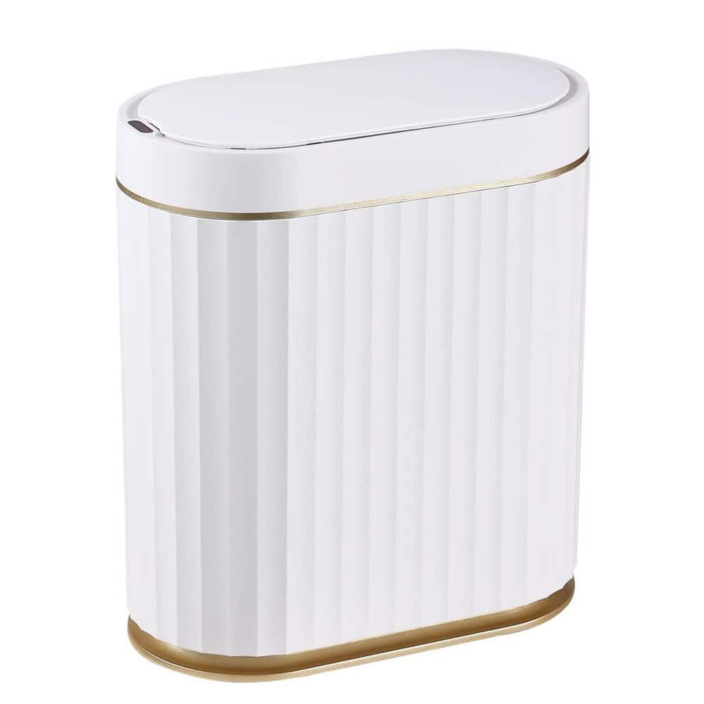 1-Piece Bath Accessory Set in White, 2 Gallon IPX5 Waterproof Motion Sensor Trash Can, Automatic Bathroom Wastebasket price history on PriceWatchPro