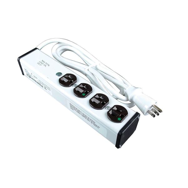 Legrand Wiremold 4-Outlet 15 Amp Medical Grade Surge Power Strip with 6 ft. Cord
