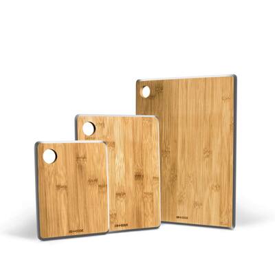 3 Piece Bamboo Cutting and Serving Boards