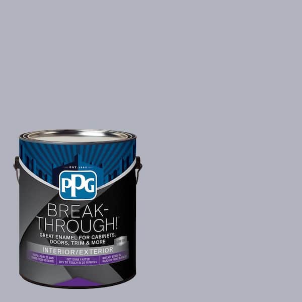 1 gal. PPG1043-4 Glistening Gray Satin Door, Trim & Cabinet Paint