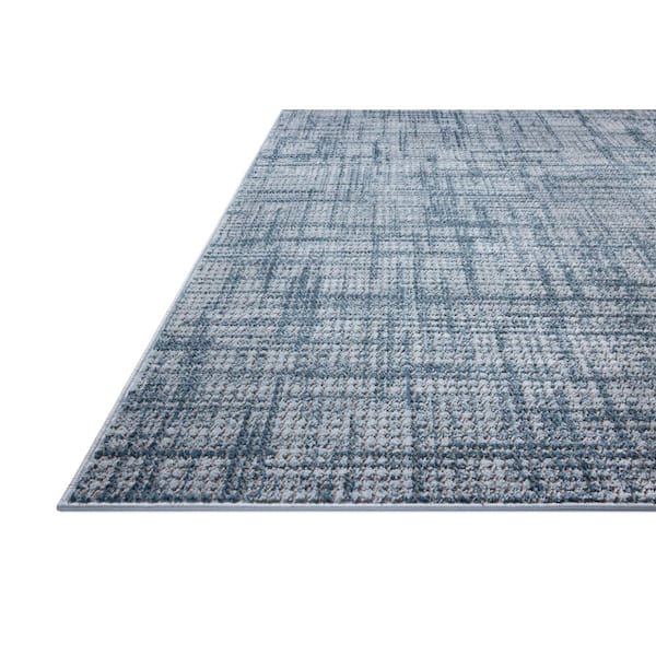 Townes Grey / Denim 7 ft. 10 in. x 10 ft. Contemporary Area Rug