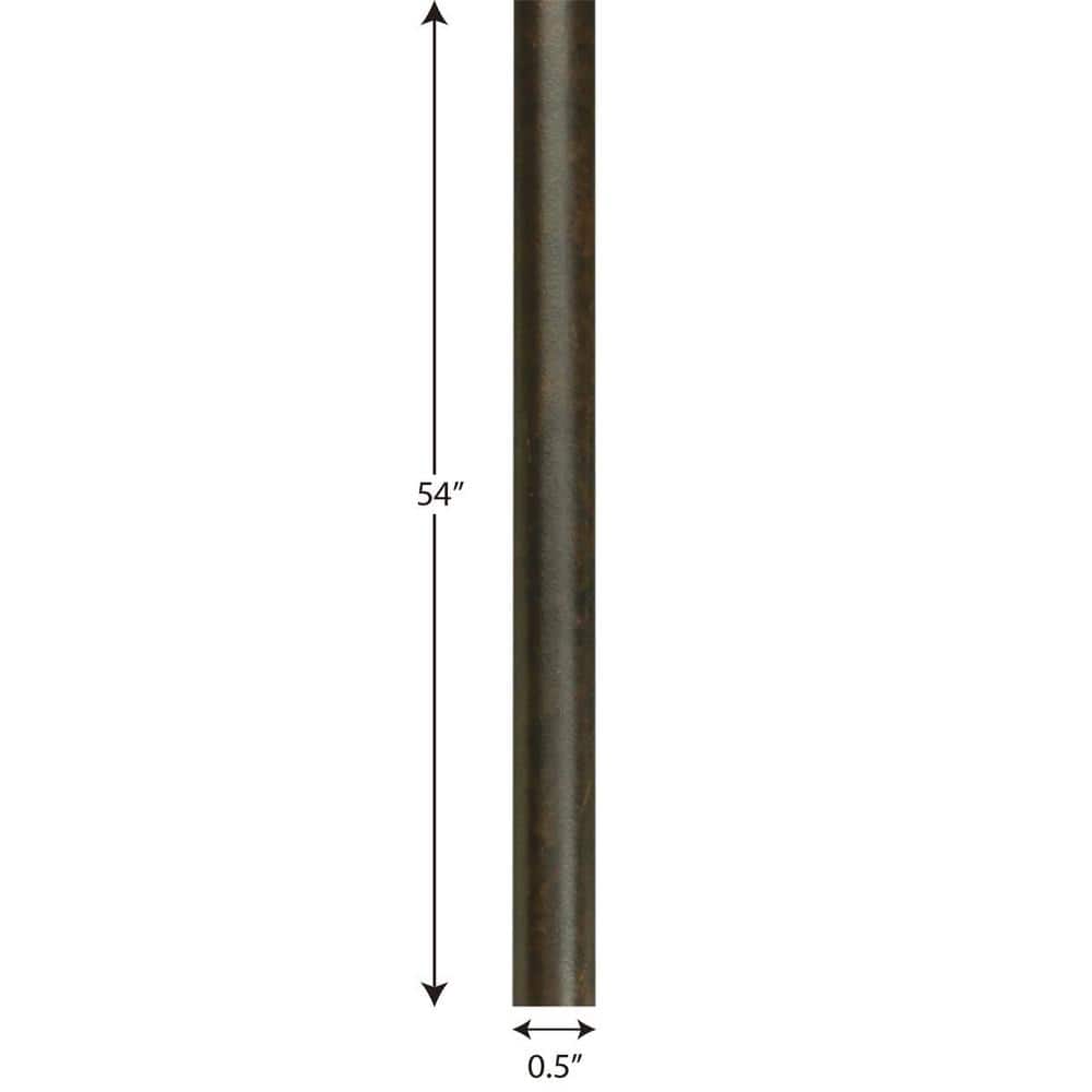 Forged Bronze 54" Pendant Stem Extension Kit