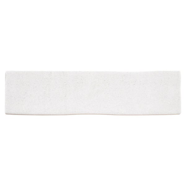 ANDOVA Jordal Gado White 3 in. x 12 in. Subway Textured Matte Ceramic Wall Tile Sample