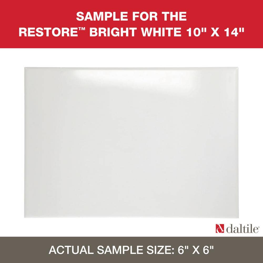 Daltile Restore Bright White 4 in. x 4 in. Glazed Ceramic Tile