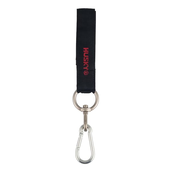 Husky 18 in. Heavy Duty Hanging Quick-Release Hooks with Carabiner Strap
