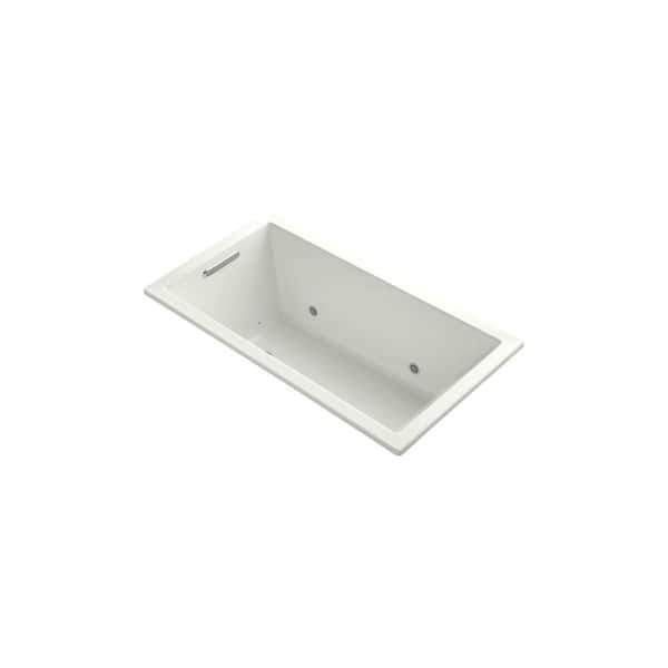 KOHLER Underscore 5 ft. Air Bath Tub in Dune