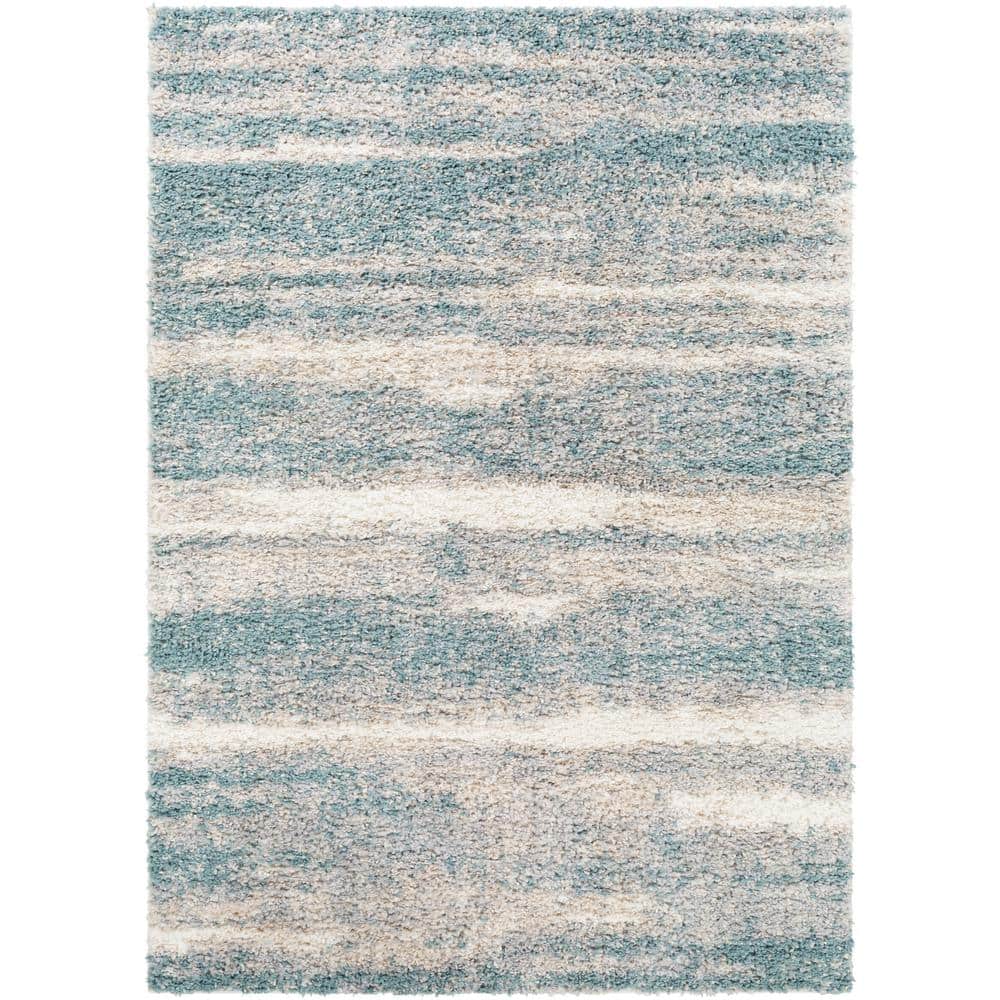 Doyle Aqua 8 ft. x 10 ft. Modern Indoor Area Rug price history on PriceWatchPro