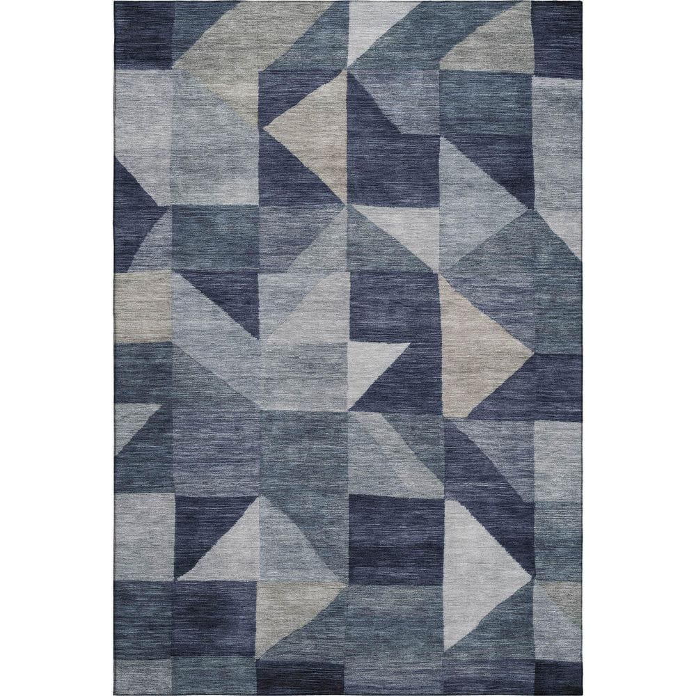 Mayfield Premium Machine Washable Abstract AMF2373 Blue 8 ft. x 10 ft. Area Rug price history on PriceWatchPro
