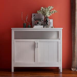 White Sideboard Buffet Server Cabinet