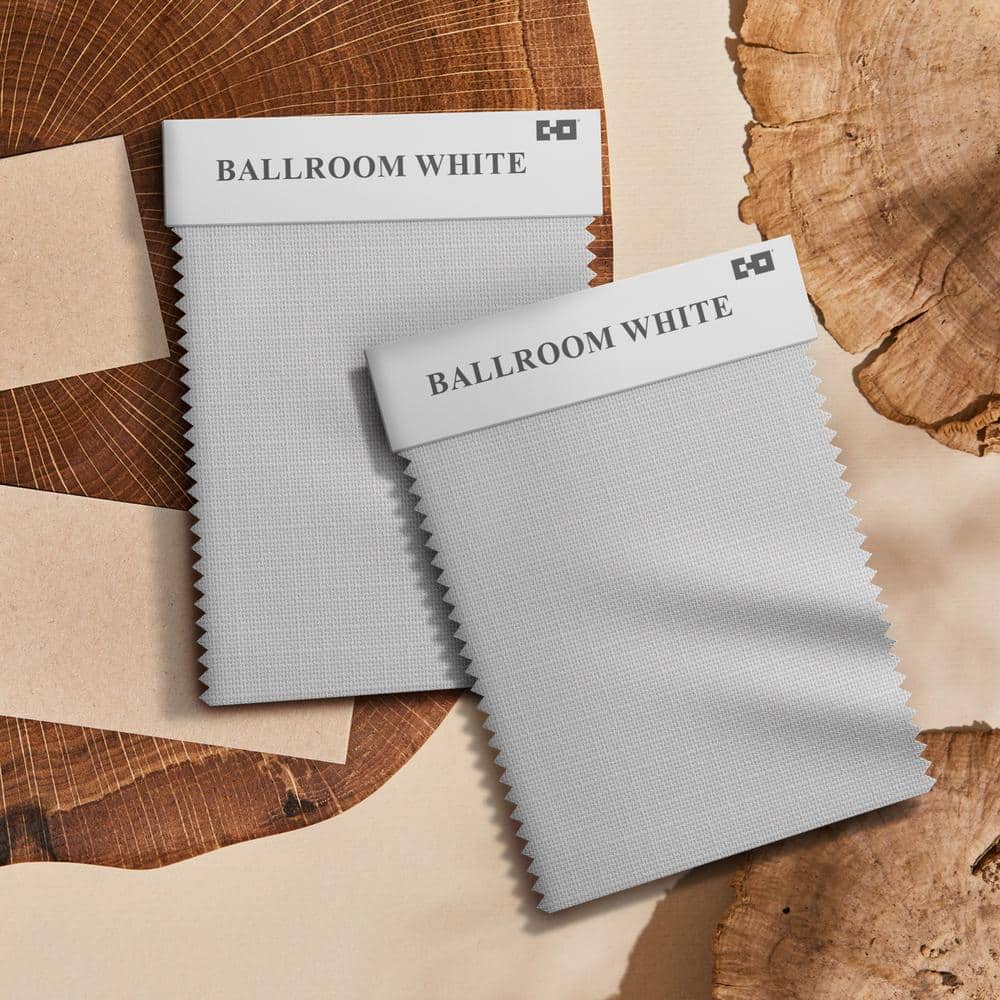 Ballroom White Light Filtering Fabric Panel Track Blind 86" x 96"