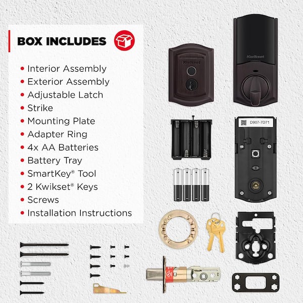 Halo Touch Venetian Bronze Traditional Fingerprint Wi-Fi Electronic Smart Lock Deadbolt Featuring SmartKey Security Halo Touch Venetian Bronze Traditional Fingerprint Wi-Fi Electronic Smart Lock Deadbolt Featuring SmartKey Security
