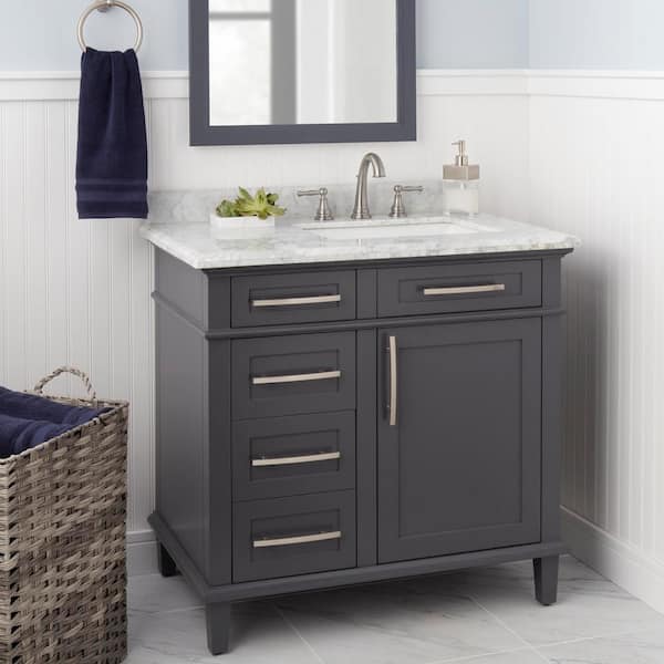 Fairway 8 in. Widespread Double-Handle High-Arc Bathroom Faucet in Brushed Nickel