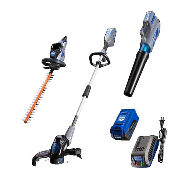 Westinghouse 40V String Trimmer, Hedge Trimmer, and Leaf Blower with 40V 2.0 Ah Battery and Battery Charger