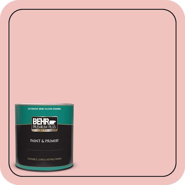 BEHR PREMIUM PLUS 1 qt. #M160-2 Taffy Twist Semi-Gloss Enamel Exterior Paint & Primer