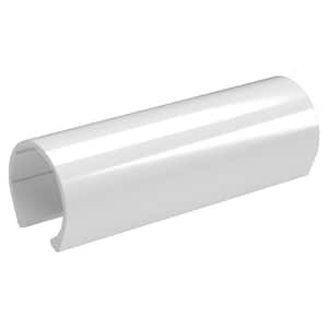 1 in. x 4 in. White Pipe Clamp Schedule 40 Rigid PVC Material Clip (10-Pack)