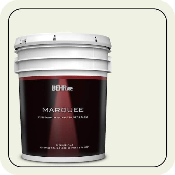 BEHR MARQUEE 5 gal. #410E-1 Frostwork Flat Exterior Paint & Primer