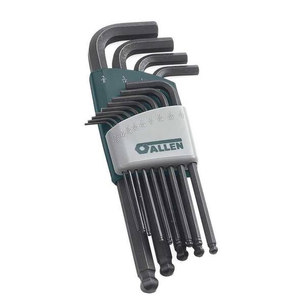 Allen Long Arm SAE Ball-Plus Hex Key Set (13-Piece)