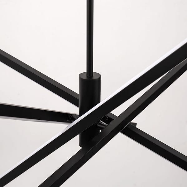 i  Briignite Matte Black LED Pendant Chandelier Dimmable 3000K/4000K