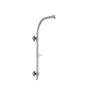 HydroRail Shower Column in Polished Chrome for Arched Shower Arms