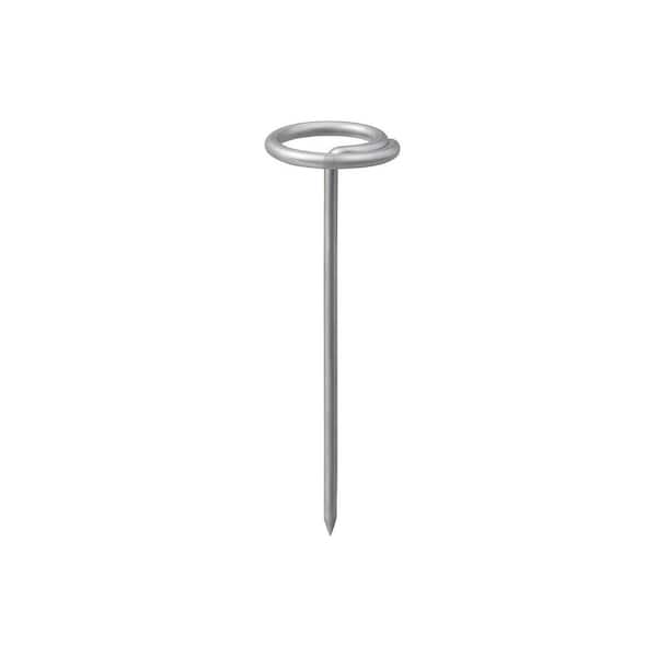 Ashman 6-inch Circle Top Pins-Landscape Staples (Galvanized)-(500 Pins)