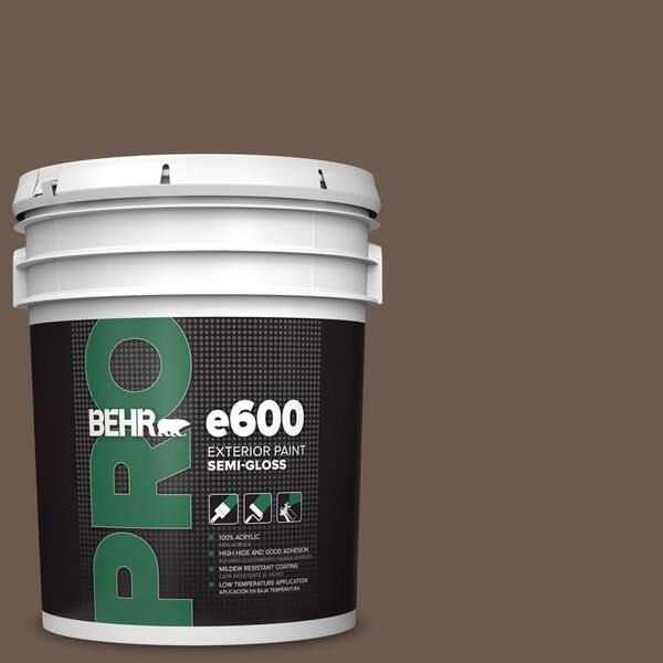 BEHR PRO 5 gal. #PPU5-02 Aging Barrel Semi-Gloss Acrylic Exterior Paint