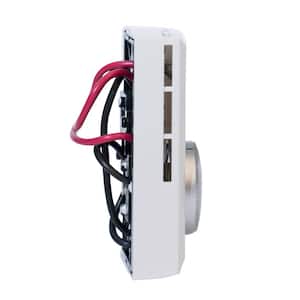 Double-pole 22 Amp Line Voltage 120/240/208-volt Mechanical Wall-mount Non-programmable Thermostat in White