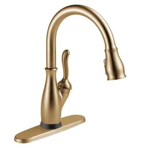 Leland Touch Single-Handle Pull-Down Sprayer Kitchen Faucet (Google Assistant, Alexa Compatible) in Champagne Bronze