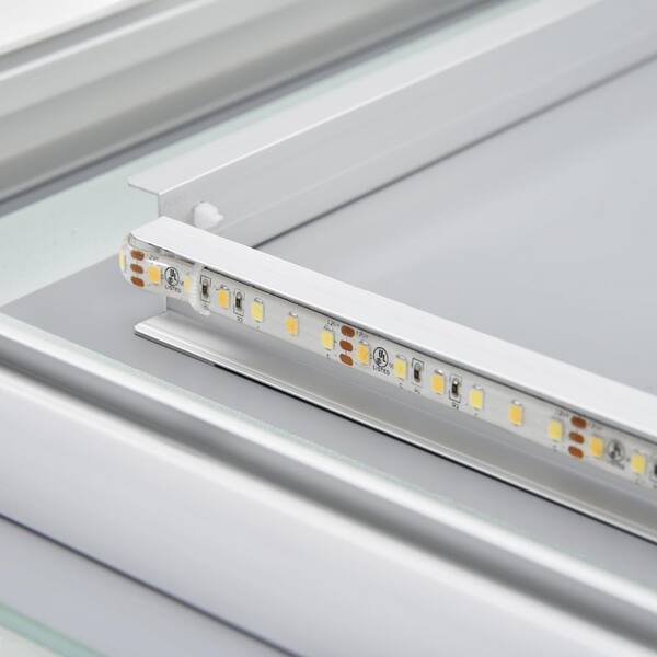 Staykiwi 36 in. W x 28 in. H Rectangular Frameless Anti-Fog