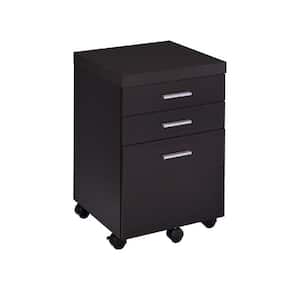 Skylar 3-drawer Mobile File Cabinet Cappuccino