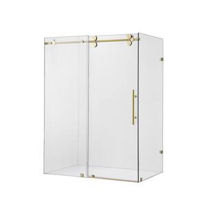 Villena Rectangle Single Sliding Frameless Shower Enclosure