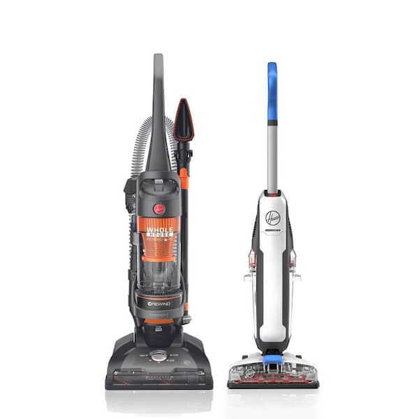 HOOVER PowerDash Pet Hard Floor Cleaner and WindTunnel 2 Bagless Pet Upright Vacuum Cleaner