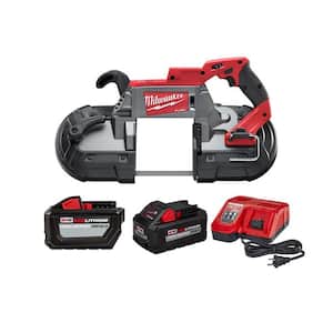 M18 FUEL 18V Lithium-Ion Brushless Cordless Deep Cut Band Saw with 12.0Ah Battery and 8.0Ah Starter Kit