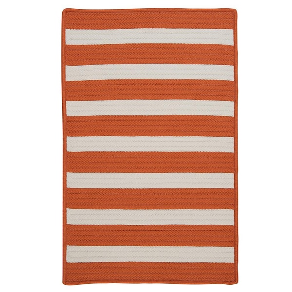 Home Decorators Collection Baxter Tangerine  Doormat 2 ft. x 3 ft. Braided Indoor/Outdoor Patio Area Rug