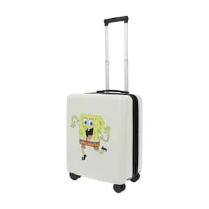 Nickelodeon Sponge Bob 22 .5 In. White Carry-On Luggage Suitcase