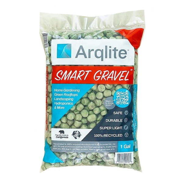 ARQLITE Smart Gravel - Eco Plant Drainage for Healthy Roots - For Pots, Houseplants and Decoration- Lightweight & Clean (1 Gal.)