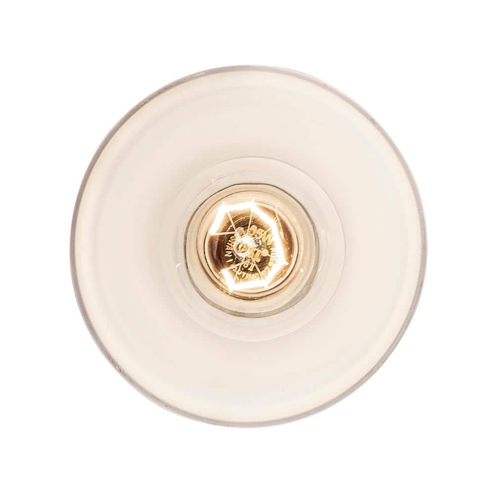 Brushed Nickel Mini Pendant with Frosted Glass Shade