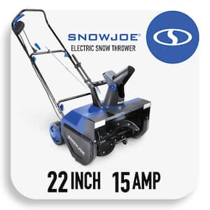 22 in. 15 Amp Electric Snow Blower with Dual LED Lights