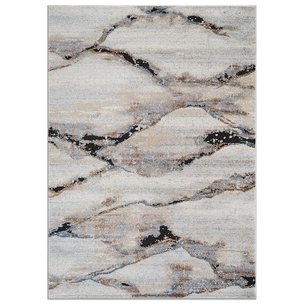 Horizon Modern 5 ft. x 7 ft. Gray Area Rug