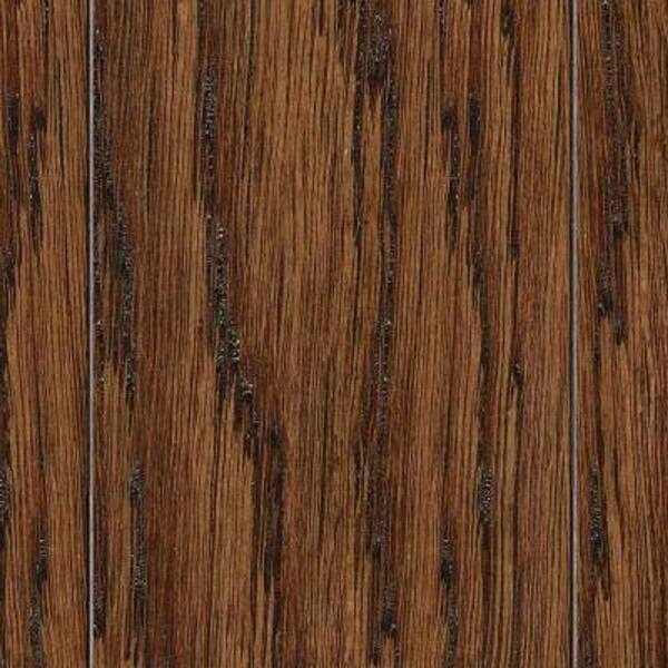 Unbranded Take Home Sample - Hand Scraped Distressed Mixed Width Montecito Oak Engineered Hardwood Flooring - 5 in. x 7 in.