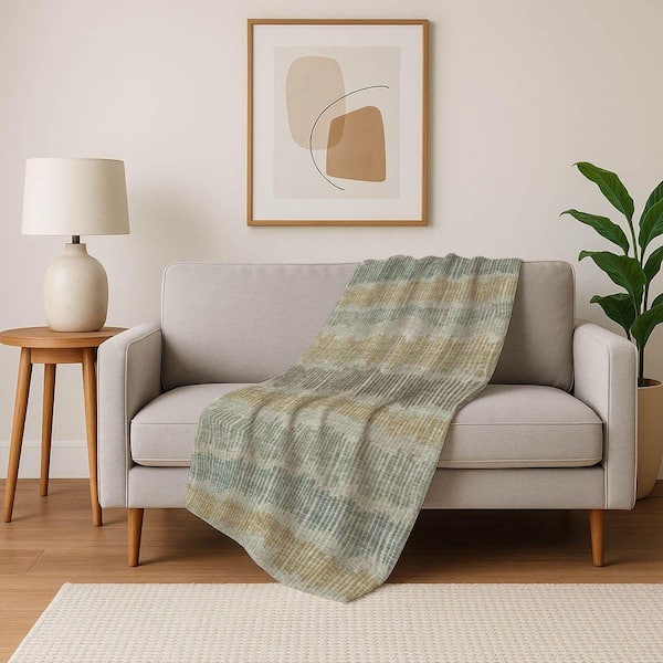 Premium Machine Washable ASB889 Beige 50 in. x 70 in. Sherpa Throw Blanket