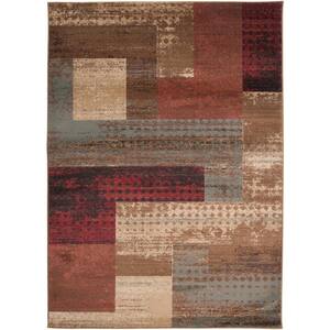 Kazuno Dark Red 5 ft. 3 in. x 7 ft. 7 in. Indoor Area Rug